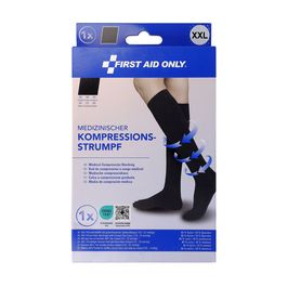 FIRST AID ONLY Mi-bas de contention, XXL, noir