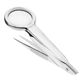 FIRST AID ONLY Pince précelle avec loupe, argent