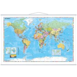 FRANKEN Carte du monde, laminé, (l)1.370 x (H)970 mm