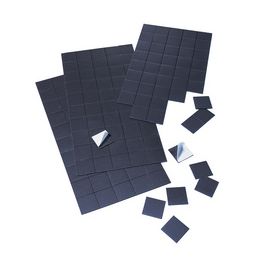 FRANKEN Plaque magnétique, 20 mm x 20 mm, noir