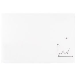 FRANKEN Tableau en verre design, 1.000 x 650 mm, blanc pur