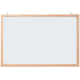 FRANKEN Tableau mural blanc avec cadre en bois, 800 x 600 mm