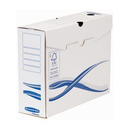 Fellowes Boîte d'archives BANKERS BOX Basic, (L)80 mm, bleu x25
