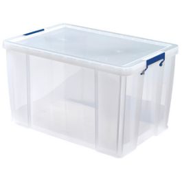 Fellowes Boîte de rangement ProStore, 85 litres, transparent