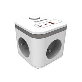 Fellowes Cube multiprise Power Cube, type E, blanc