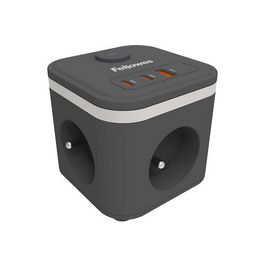 Fellowes Cube multiprise Power Cube, type E, noir