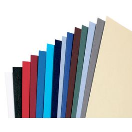 GBC Couverture de reliure grain cuir, A5, 250 g/m2, noir