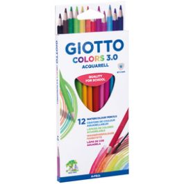 GIOTTO Crayon de couleur COLOR 3.0 ACQUARELL, étui de 12