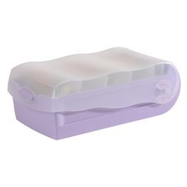 HAN Boîte à fiches CROCO, A7, violet pastel/translucide
