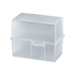 HAN Boîte à fiches, A6 paysage, plastique, blanc translucide