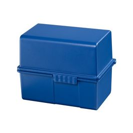 HAN Boîte à fiches, A7 paysage, plastique, bleu translucide