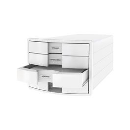 HAN Module de classement IMPULS 2.0, 4 tiroirs, blanc/noir