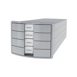HAN Module de classement IMPULS 2.0, 4 tiroirs, gris/