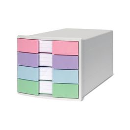 HAN Module de classement IMPULS, 4 tiroirs, blanc/pastel