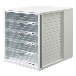 HAN Module de classement SYSTEMBOX, 5 tiroirs, gris/clair