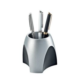 HAN Pot à crayons DELTA Silber Edition, argent/noir