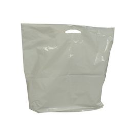HAPPEL Sac cabas en LDPE, (L)380 x (P)50 x (H)450 mm, blanc