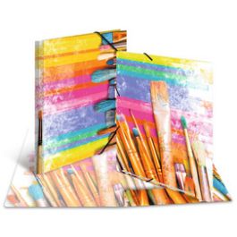 HERMA Chemise à élastiques "Pinceaux", carton, A4