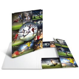 HERMA Chemise à élastiques "football", carton, A4