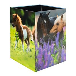 HERMA Corbeille à papier "Pré à chevaux", carton