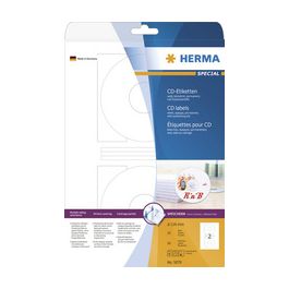 HERMA Etiquette SPECIAL pour CD/DVD, diamètre: 116 mm, blanc