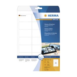 HERMA Etiquette brillante SPECIAL, 96 x 63,5 mm, blanc
