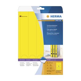 HERMA Etiquette dos de classeur SPECIAL, 38 x 297 mm, jaune