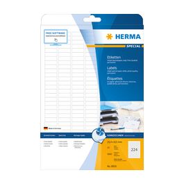 HERMA Etiquette jet d'encre SPECIAL, 63,5 x 25,4 mm, blanc