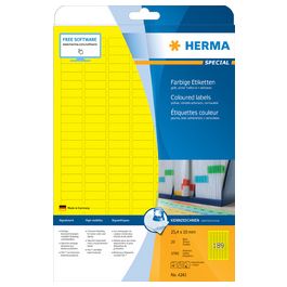 HERMA Etiquette universelle SPECIAL, 105 x 42,3 mm, jaune