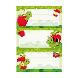 HERMA Etiquettes pour livres "Fritz le ver", scintillant