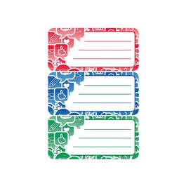 HERMA Etiquettes pour livres "Social Icons", 76 x 35 mm