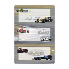 HERMA Etiquettes pour livres "voitures de course", 70x 35 mm