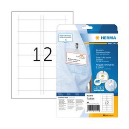 HERMA Plaque nominative à insérer SPECIAL, 75 x 40 mm, blanc