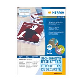 HERMA Étiquette de sécurité SPECIAL, 45,7 x 21,2 mm, blanc