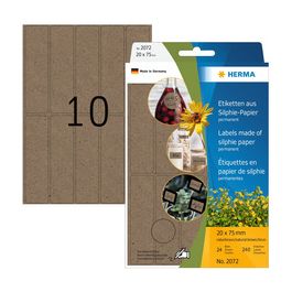 HERMA Étiquette polyvalente silphie, 52x100 mm, brun naturel