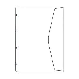 HETZEL Pochette pour documents, A4 ultra large, PVC, 0,13 mm