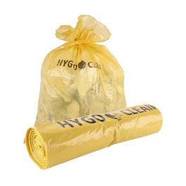 HYGOCLEAN Sac poubelle LDPE Light, 240 L, 40 microns, jaune x9