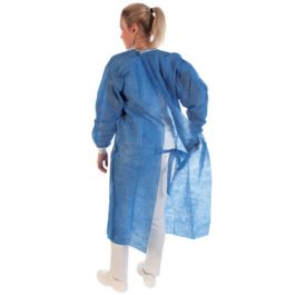 HYGOSTAR Blouse chirurgicale SMS, bleu, L