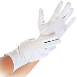 HYGOSTAR Gant en coton Blanc, M, blanc x12