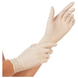 HYGOSTAR Gant en latex Sense, M, naturel, sans poudre