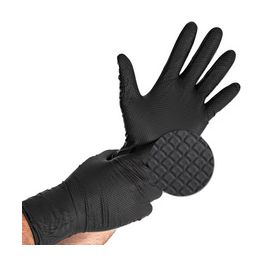 HYGOSTAR Gant en nitrile "POWER GRIP LONG", S, noir