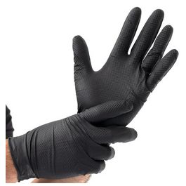 HYGOSTAR Gant en nitrile "POWER GRIP", M, noir