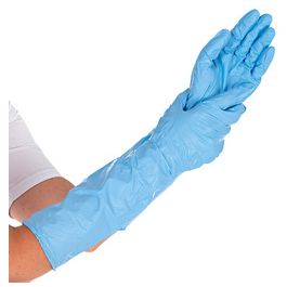 HYGOSTAR Gant nitrile EXTRA SAFE SUPERLONG, XL, bleu