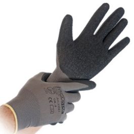 HYGOSTAR Gants de travail Skill, M, gris/noir x12