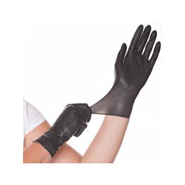 HYGOSTAR Gants latex "DIABLO", M, noir