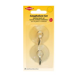 KLEIBER Crochet ventouse, set de 2, plastique, transparent