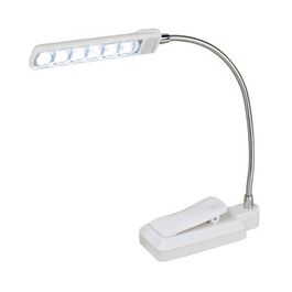 KLEIBER Mini Lampe à pince LED, à piles, blanc