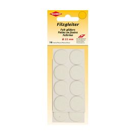 KLEIBER Patins en feutre, diamètre : 22 mm, noir