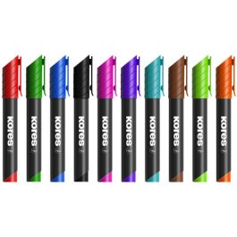 Kores Marqueur permanent "K MARKER", pointe biseautée, noir