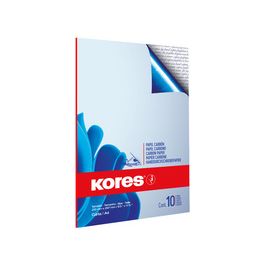 Kores papier carbone, format A4, 10 feuilles, bleu